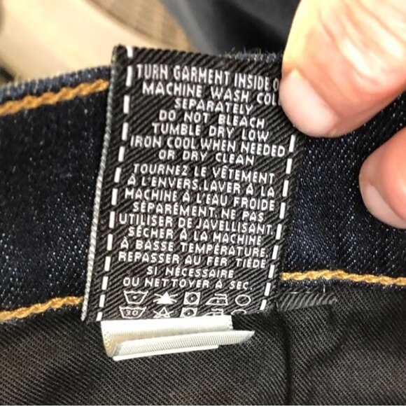 7 For All Mankind Men's Jeans Size 33x33 Slim Straight Classic Casual Blue Denim - Picture 10 of 16